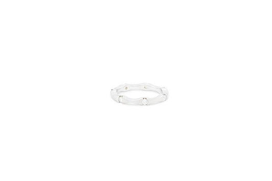 LaViano Fashion 14K White Gold Diamond Band