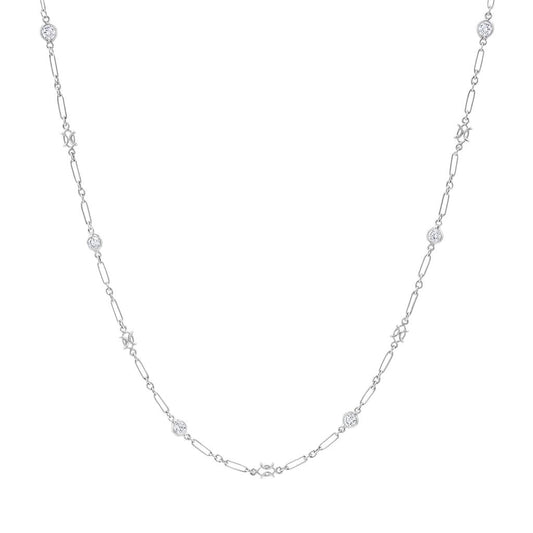 Laviano Fashion Platinum Diamond Necklace