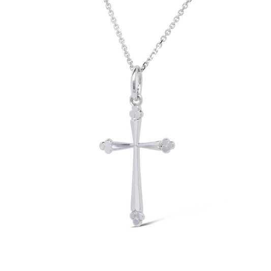 LaViano Fashion 14K White Gold Cross