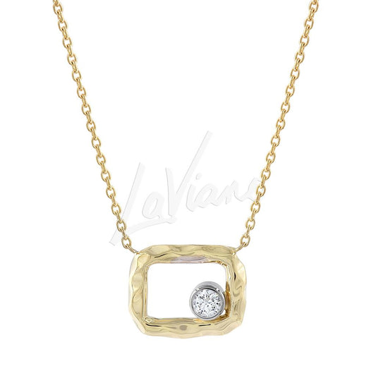 LaViano Fashion 14K Yellow Gold Diamond Necklace