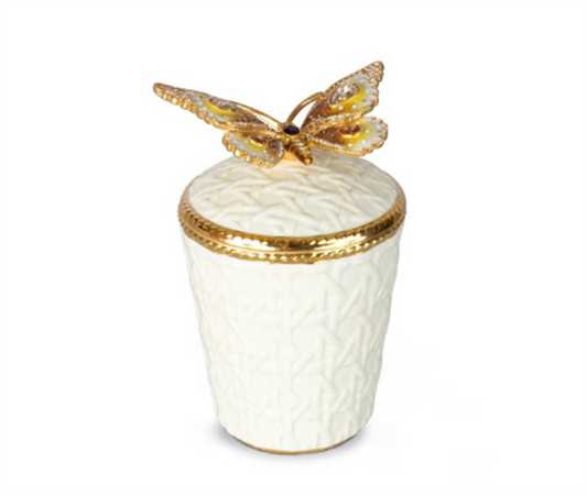 Jay Strongwater Bridget Butterfly Candle Golden