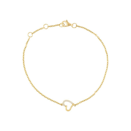 LaViano Fashion 14K Yellow Gold Diamond Bracelet