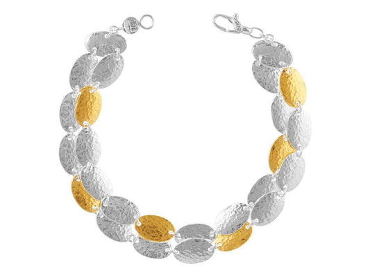 Gurhan Sterling Silver Bracelet Layered with 24K Yellow Gold
