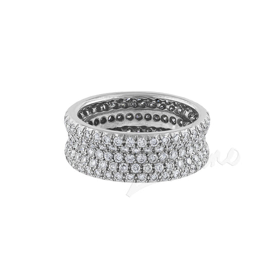 LaViano Fashion 18K White Gold Diamond Band
