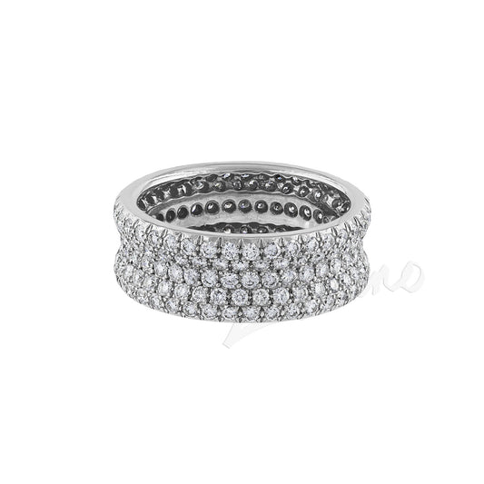 LaViano Fashion 18K White Gold Diamond Band