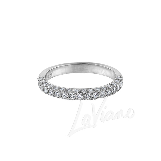 LaViano Fashion Platinum Diamond Wedding Band