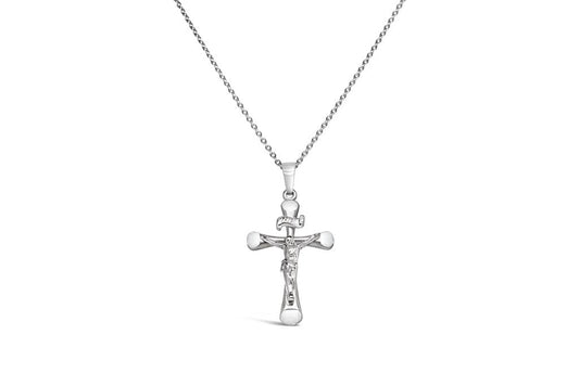 LaViano Fashion 14K White Gold Cross