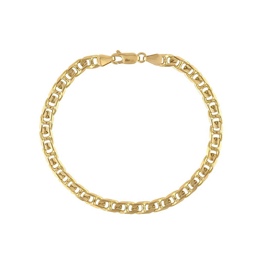 LaViano Fashion 14K Yellow Gold Mariner Link Bracelet