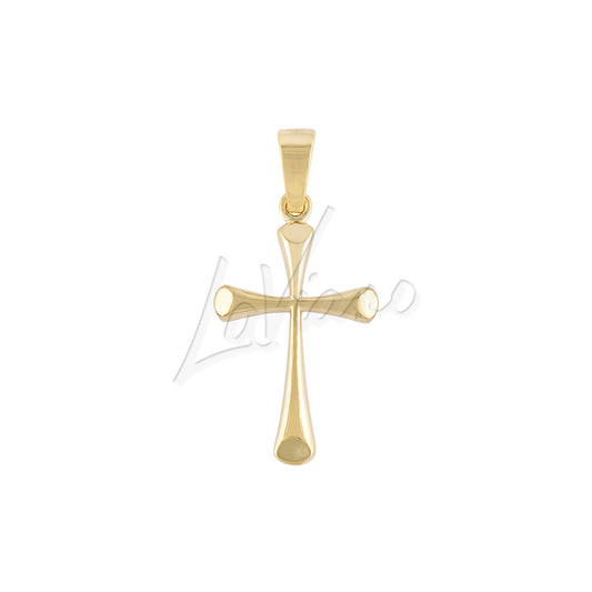 LaViano Fashion 14K Yellow Gold Detailed Cross