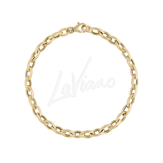 LaViano Fashion 14K Yellow Gold Link Bracelet