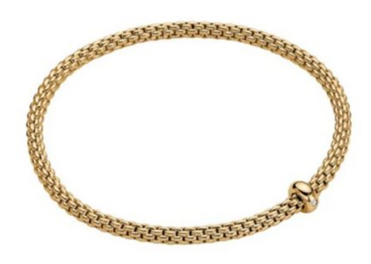 FOPE 18K Yellow Gold Bracelet Diamonds