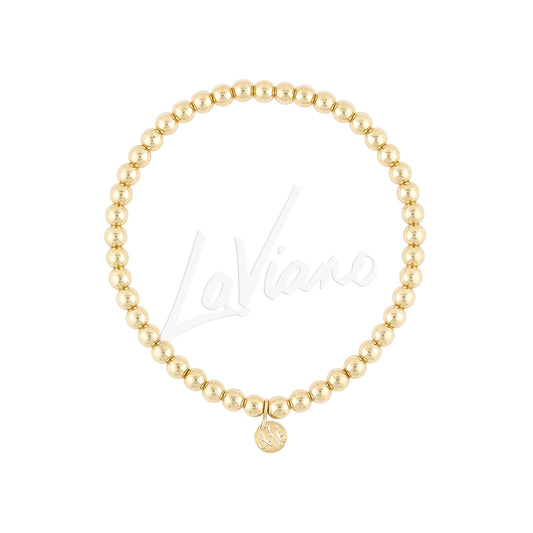LaViano Fashion 18K Yellow Gold Beaded Bracelet