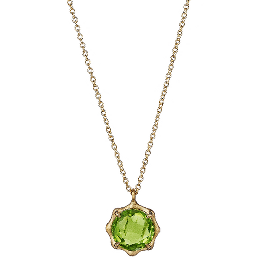 Carelle 18K Yellow Gold Peridot Pendant