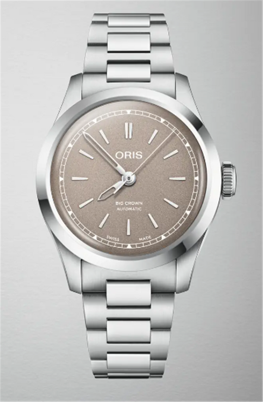 ORIS Big Crown 34mm Automatic Brown Dial on Steel Bracelet 01 531 7797 4056-07 8 17 06