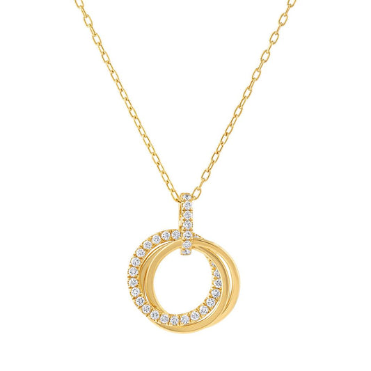 LaViano Fashion 18K Yellow Gold Diamond Pendant