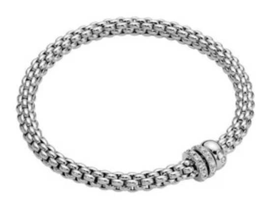 FOPE 18K White Gold Bracelet Diamonds
