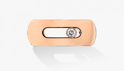 Messika 18K Rose Gold Diamond My Move Motif Ring