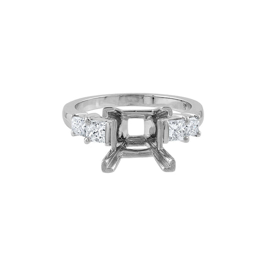Pe Jay Creations Platinum Diamond Semi Mounting
