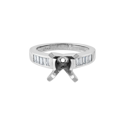 Pe Jay Creations Platinum and Diamond Semi Mounting