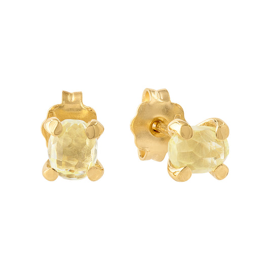 Nanis 18K Yellow Gold Lemon Quartz Earrings