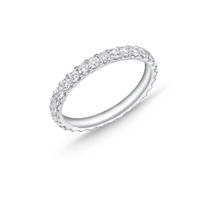 LaViano Fashion 18K White Gold Diamond Band