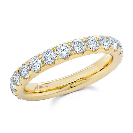 Shy Creation 14K Yellow Gold Diamond Wedding Band