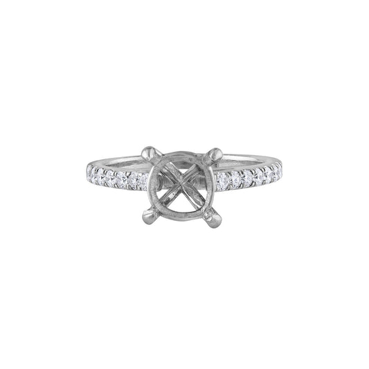 LaViano Fashion Platinum Diamond Semi Mounting