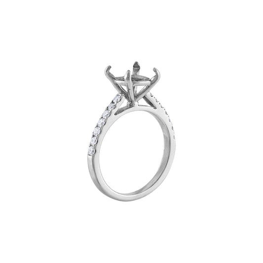 LaViano Fashion Platinum Diamond Semi Mounting
