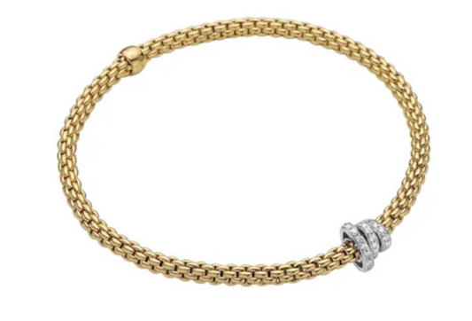 FOPE 18K Two Tone Diamond Bracelet