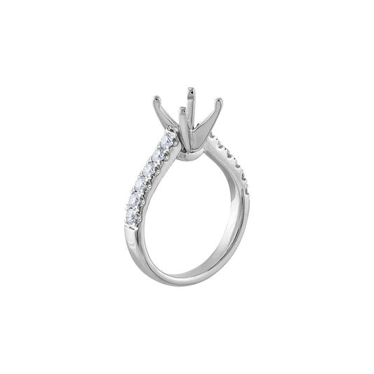 LaViano Fahsion Platinum Diamond Semi Mounting