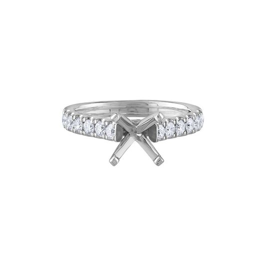 LaViano Fahsion Platinum Diamond Semi Mounting