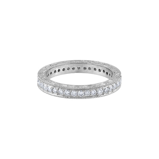 LaViano Fashion Platinum Diamond Wedding Band