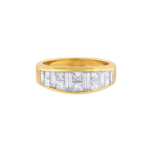 LaViano Fashion 18K Yellow Gold Diamond Band