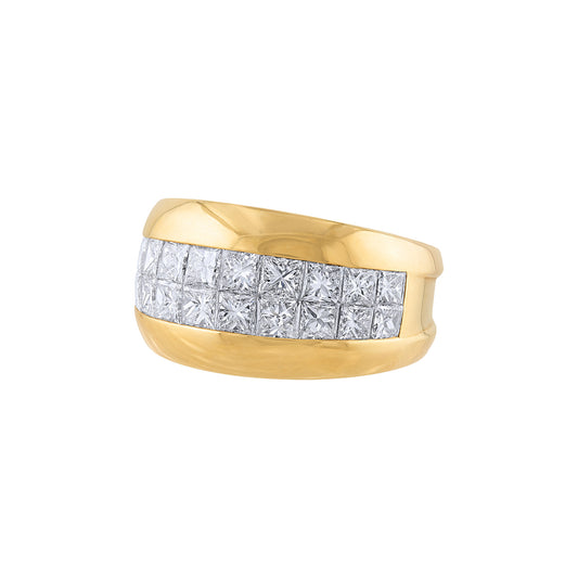 LaViano Fashion 18K Yellow Gold Diamond Band