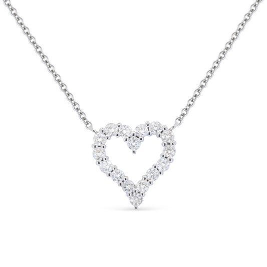 LaViano Fashion 14K White Gold Diamond Necklace