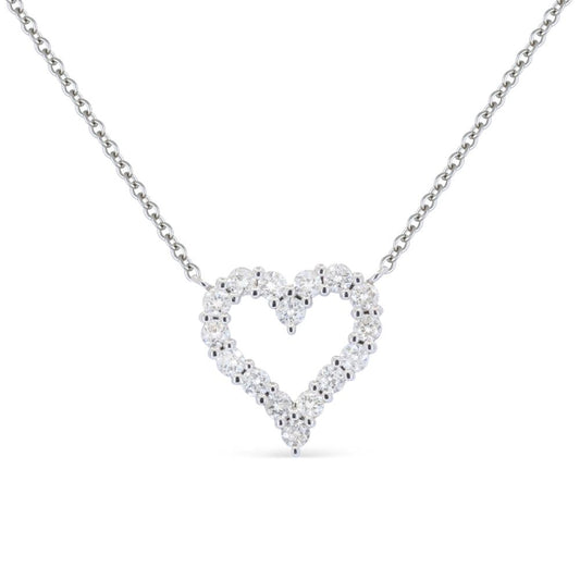 LaViano Fashion 14K White Gold Diamond Necklace