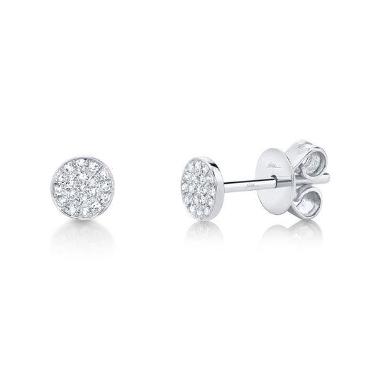 Shy Creations 14K White Gold Diamond Earrings