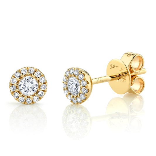 Shy Creations 14K Yellow Gold Diamond Earrings