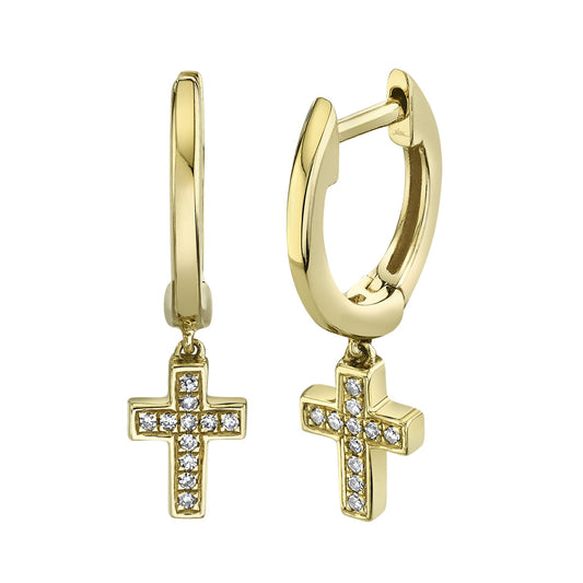 Shy Creations 14K Yellow Gold Diamond Earrings