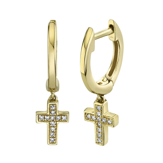 Shy Creations 14K Yellow Gold Diamond Earrings