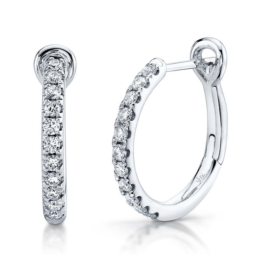 Shy Creations 14K White Gold Diamond Earrings