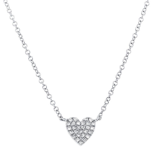 Shy Creations 14K White Gold Diamond Necklace