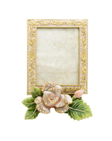 Jay Strongwater Kaylee Rose 3x4 Frame