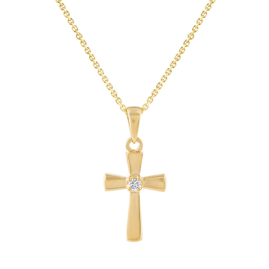 LaViano Fashion 14K Yellow Gold Cross