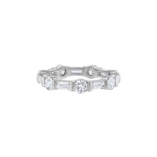 LaViano Fashion Platinum Diamond Wedding Band