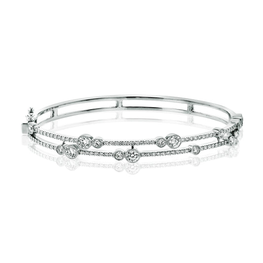 Simon G 18K White Gold Diamond Bracelet