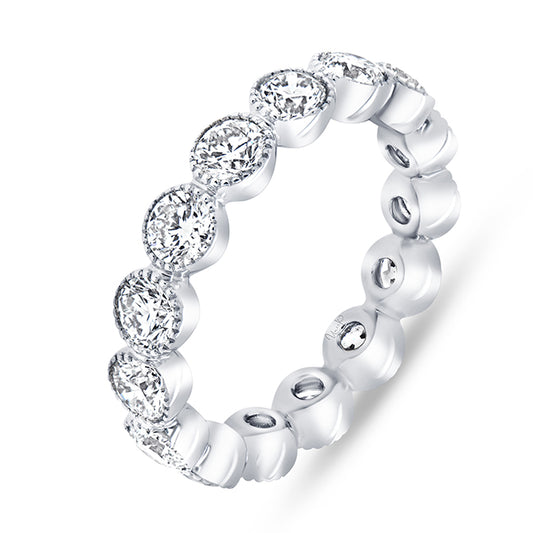 LaViano Fashion Platinum Diamond Wedding Band
