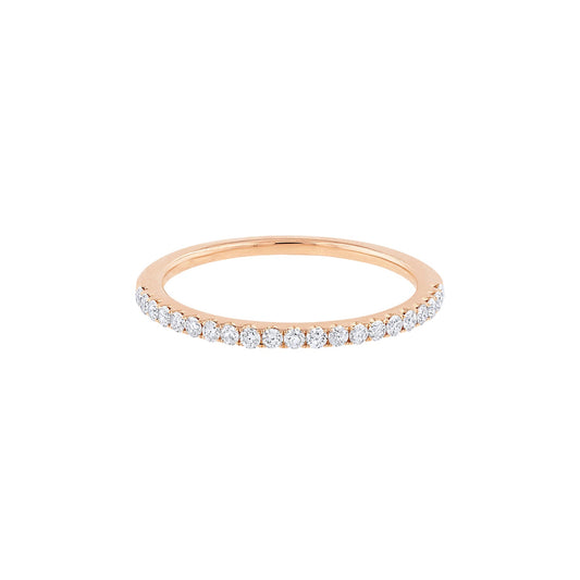 LaViano Fashion 18K Rose Gold Diamond Band