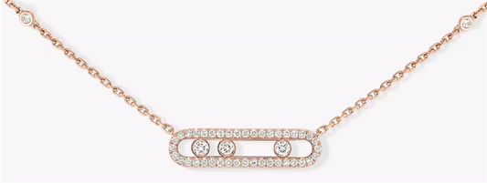 Messika 18K Rose Gold Diamond Baby Move Necklace