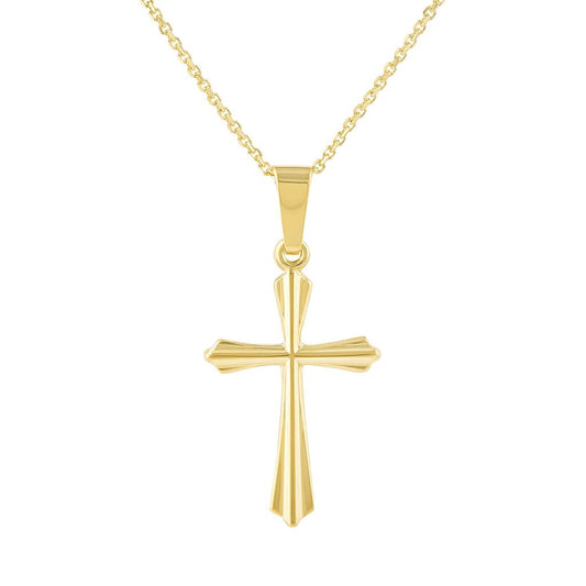 LaViano Fashion 14K Yellow Gold Cross
